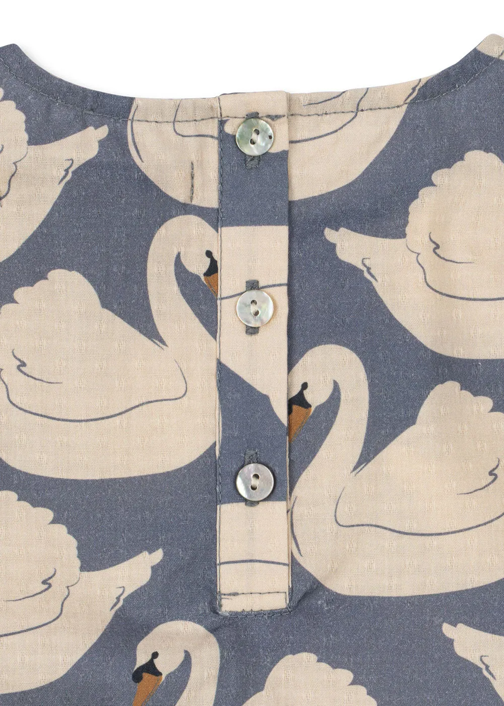 Konges Sløjd Evia blouse swan biokatoen