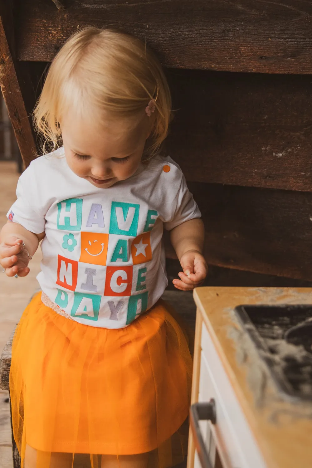 4President Nova meisjes T-shirt wit have a nice day 74