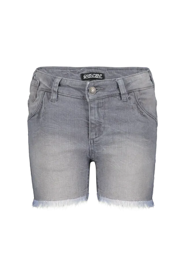 4President Lily Grey Used spijkershort grijs denim