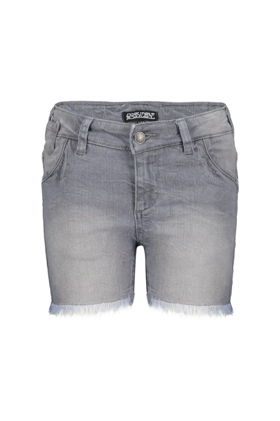 4President Lily Grey Used spijkershort grijs denim