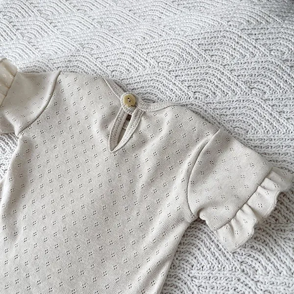 Soda Fashion Special Ruffle Pointelle Naturel set
