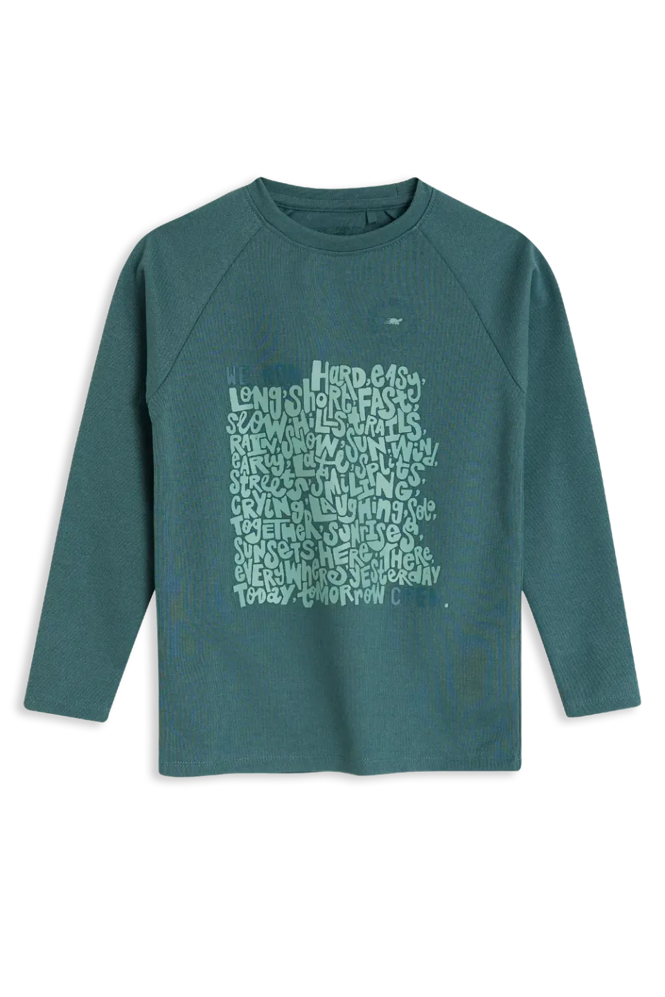 4President Grae Blue longsleeve blauw jongens katoen