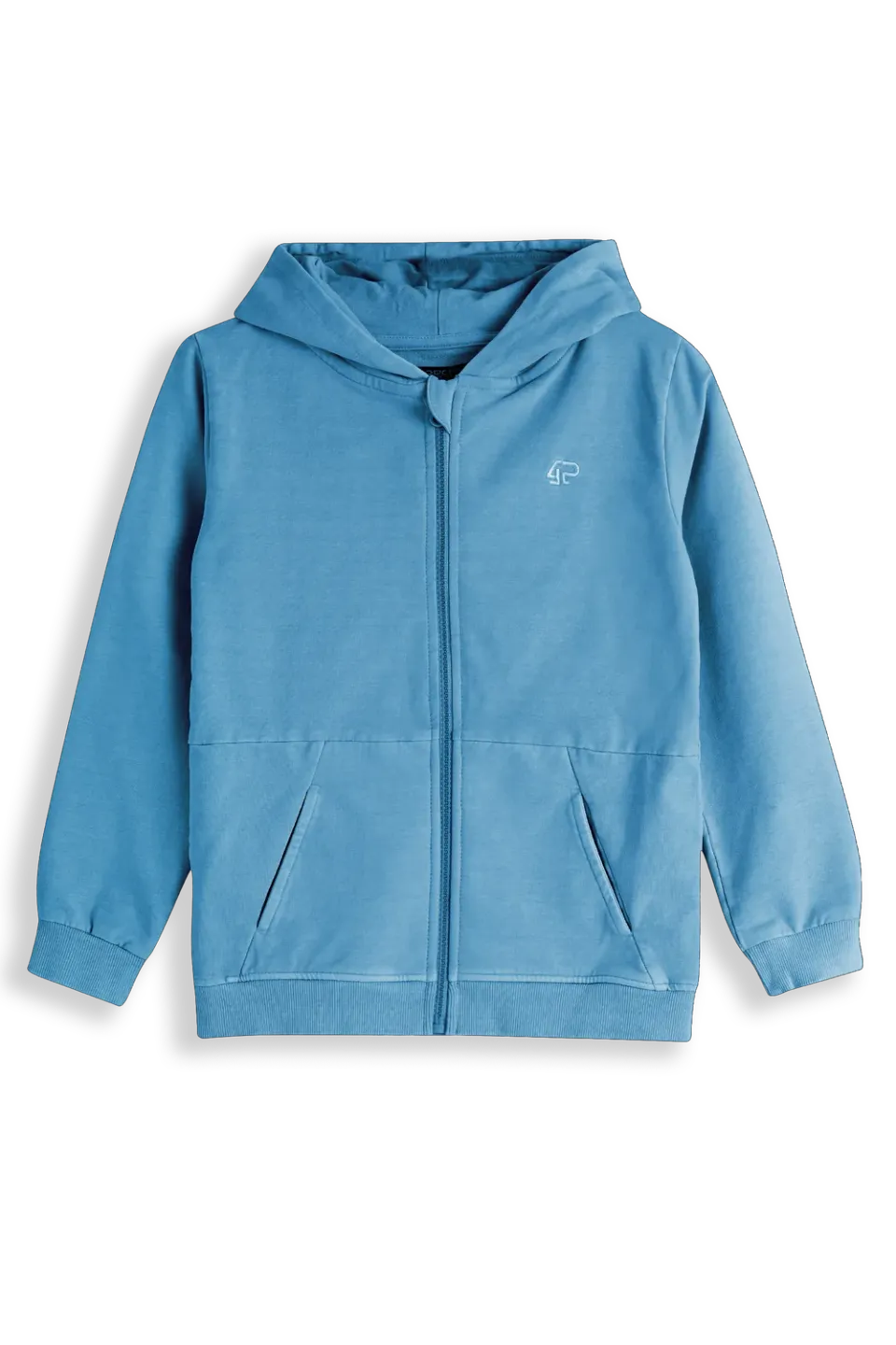 4President Richard short blauw katoen stretch