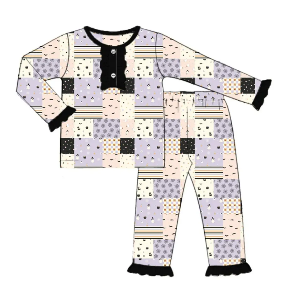 Busy Bee Smocks Halloween Lounge Huispak 2T Patchwork