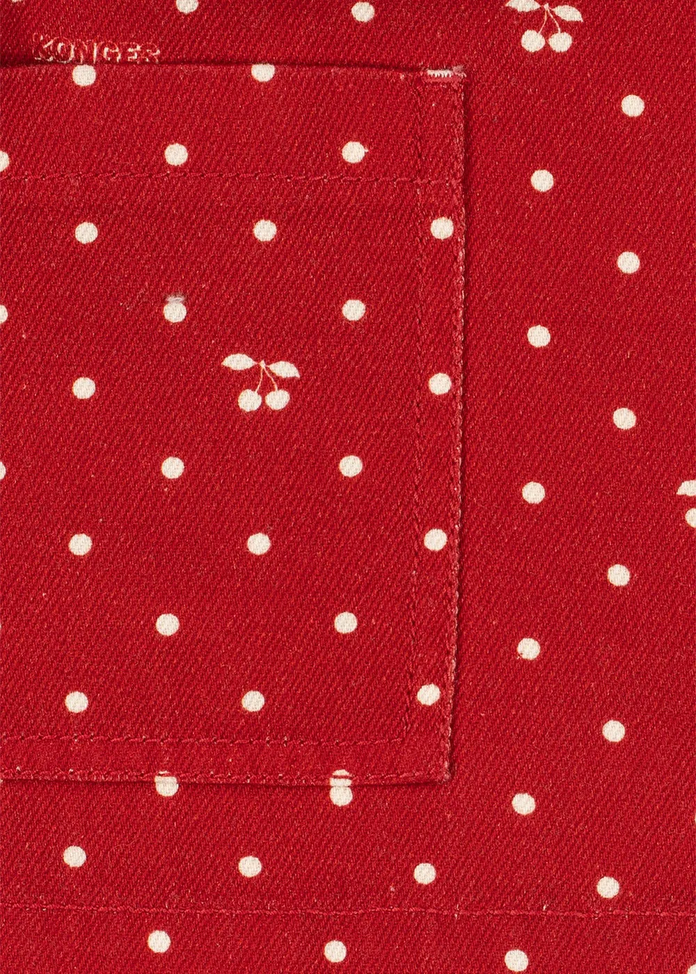 Konges Sløjd Magot Overhemdjas Cherry Dot Derby denim