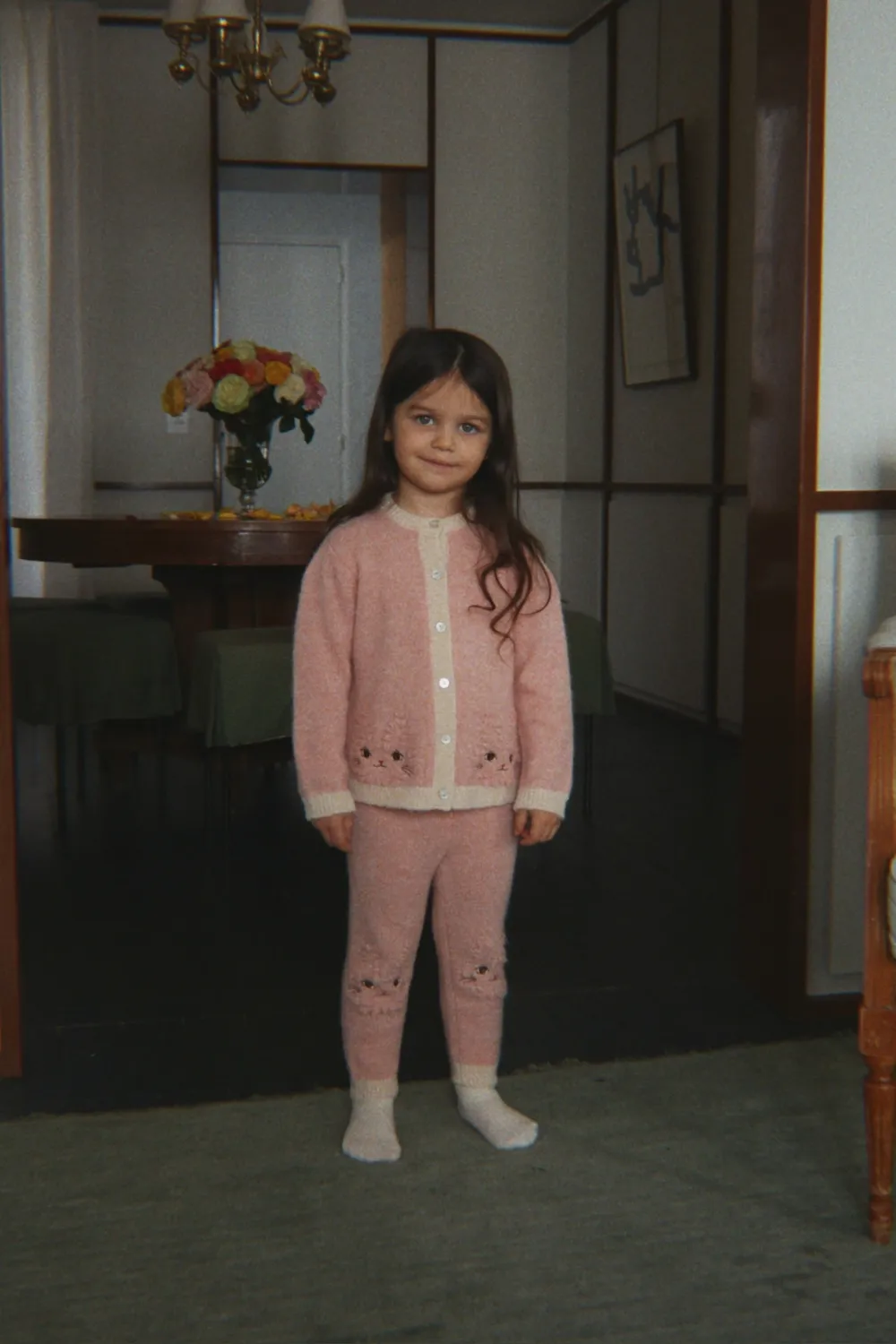 Konges Sløjd Kitty Broek Silver Pink Wol Gebreid