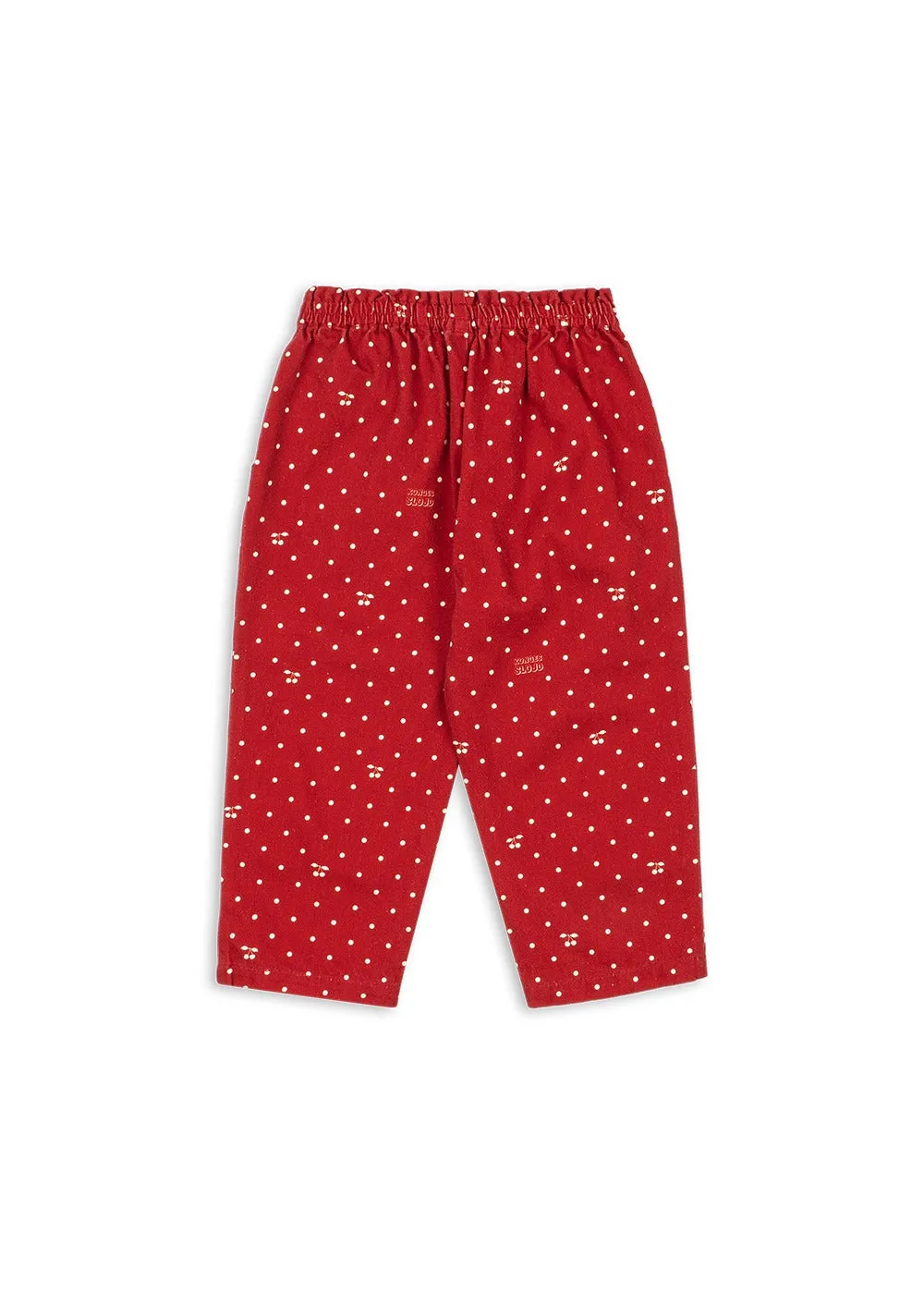 Konges Sløjd Magot Broek cherry dot derby biologisch denim