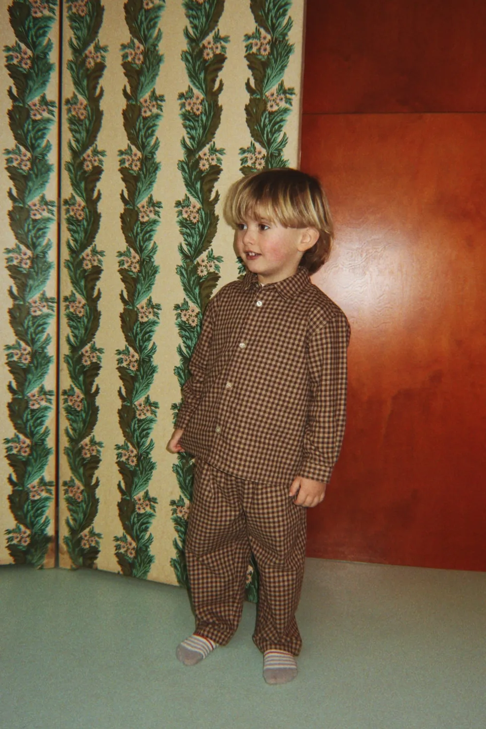 Konges Sløjd Foret Broek Chocolate Check Biokatoen