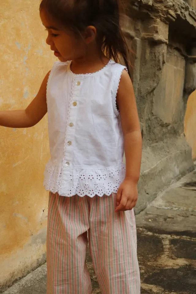 Konges Sløjd Evelina blouse bright white biokatoen