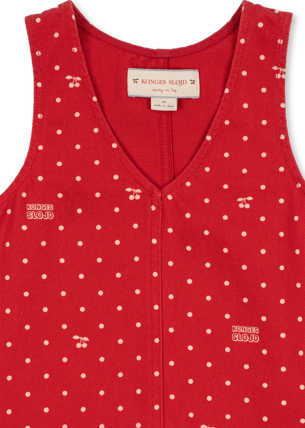 Konges Sløjd Magot Jurk Cherry Dot Derby denim