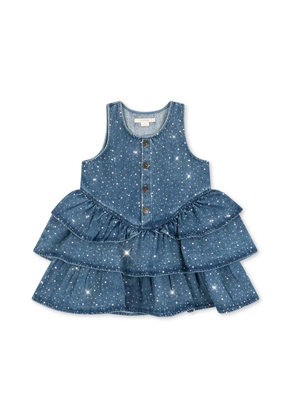 Konges Sløjd Elba jurk denim sparkle glitter