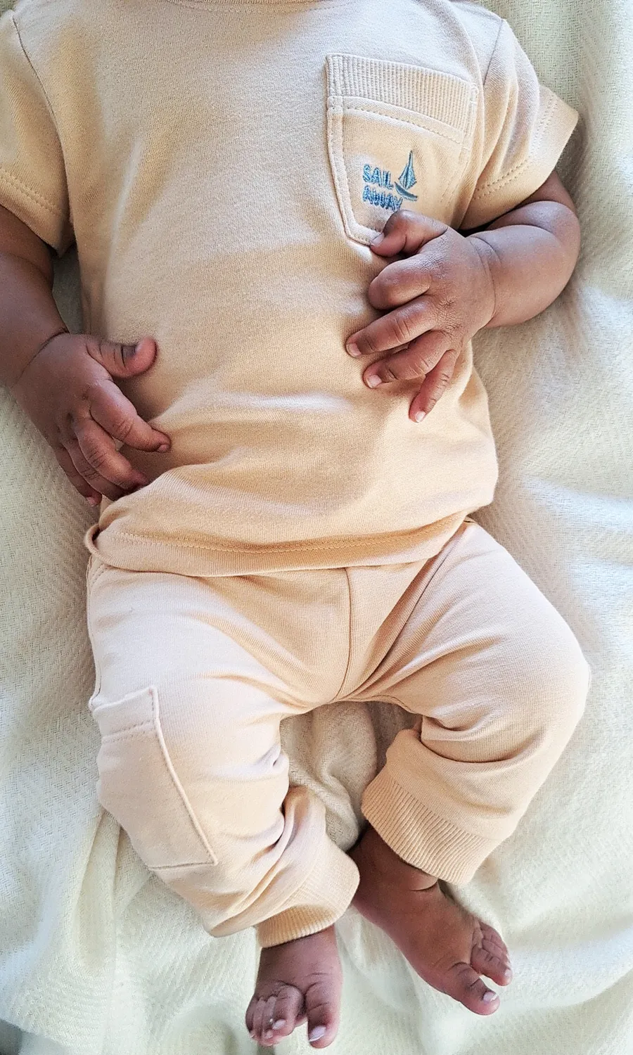 4President Youp T-shirt baby sand katoen
