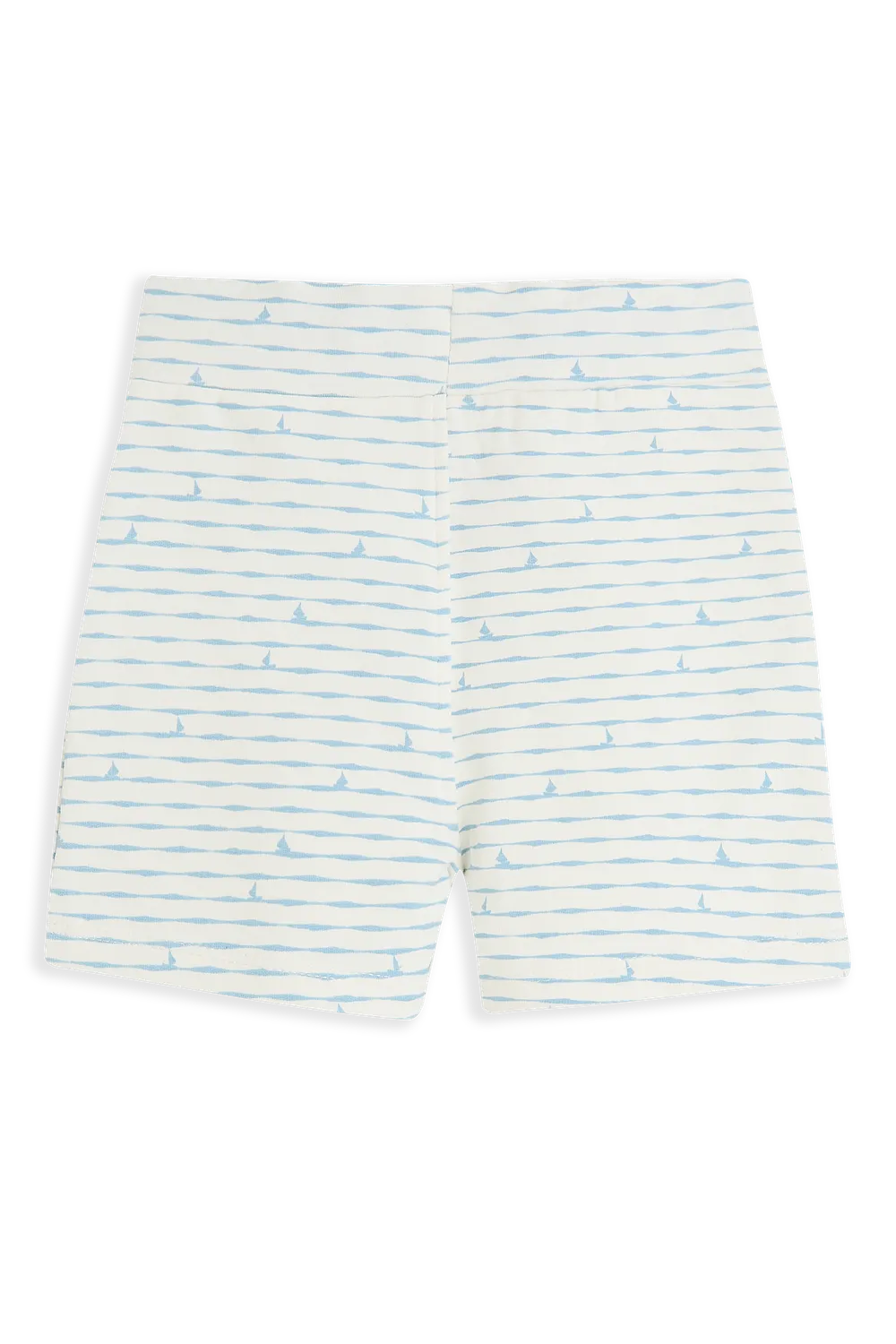 4PRESIDENT Yari White short baby katoen zeilbootjes