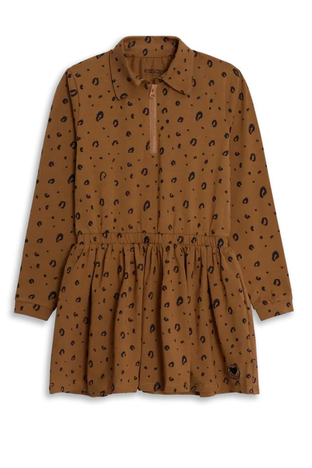 4President Jill Rubber jurk dierenprint polo
