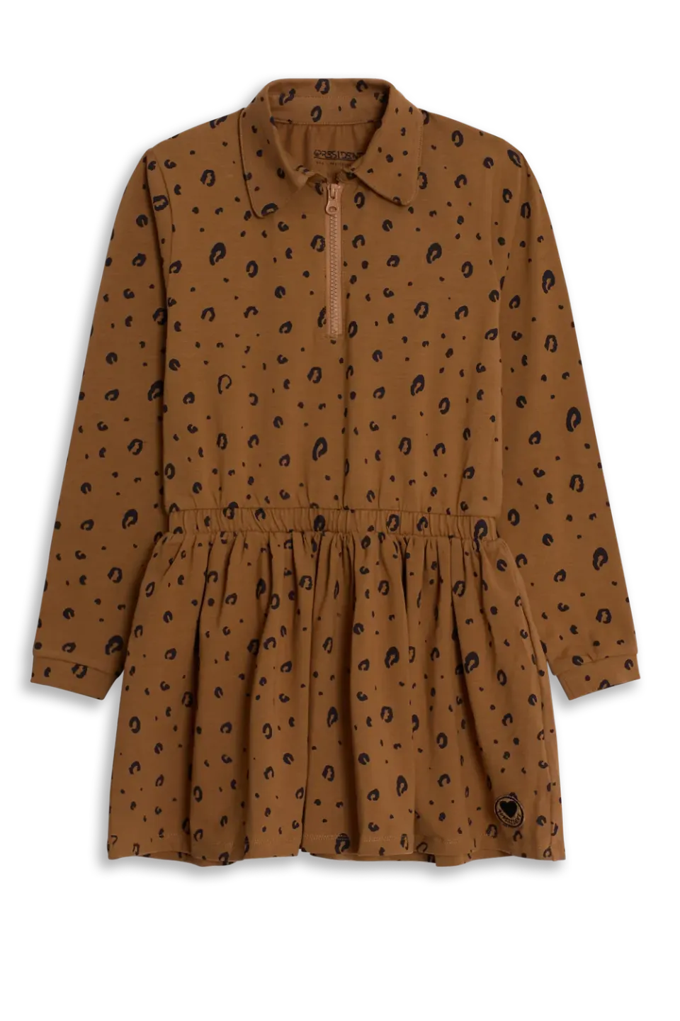4President Jill Rubber jurk dierenprint polo