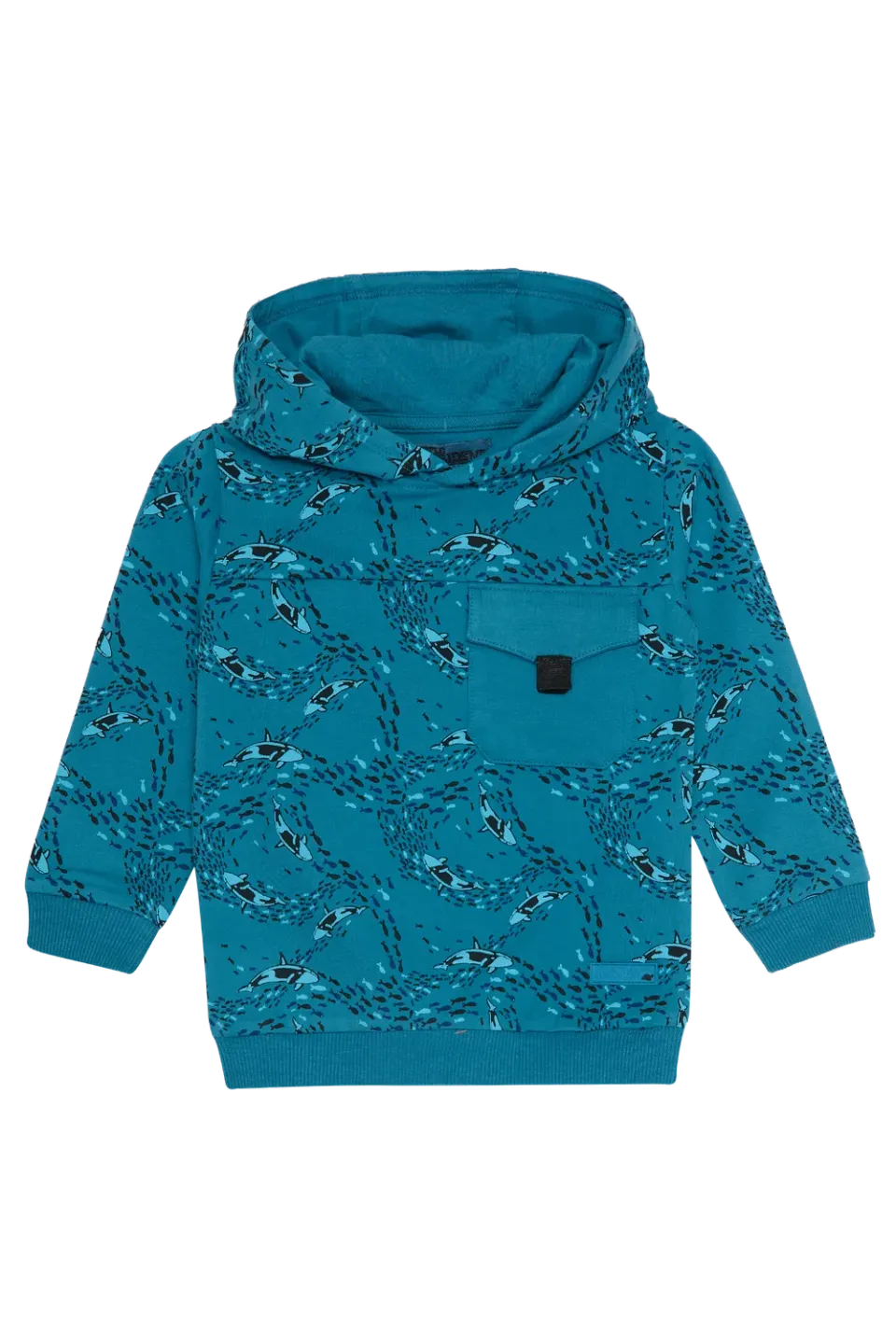 4President Boaz Blue jongens hoodie explore-print