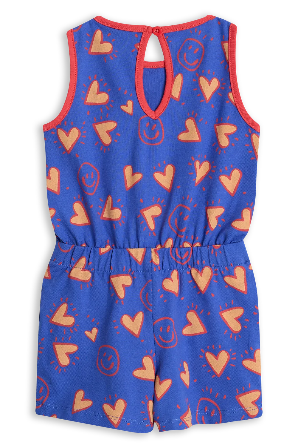 4PRESIDENT Carmen Jumpsuit dazzling blue hartjes