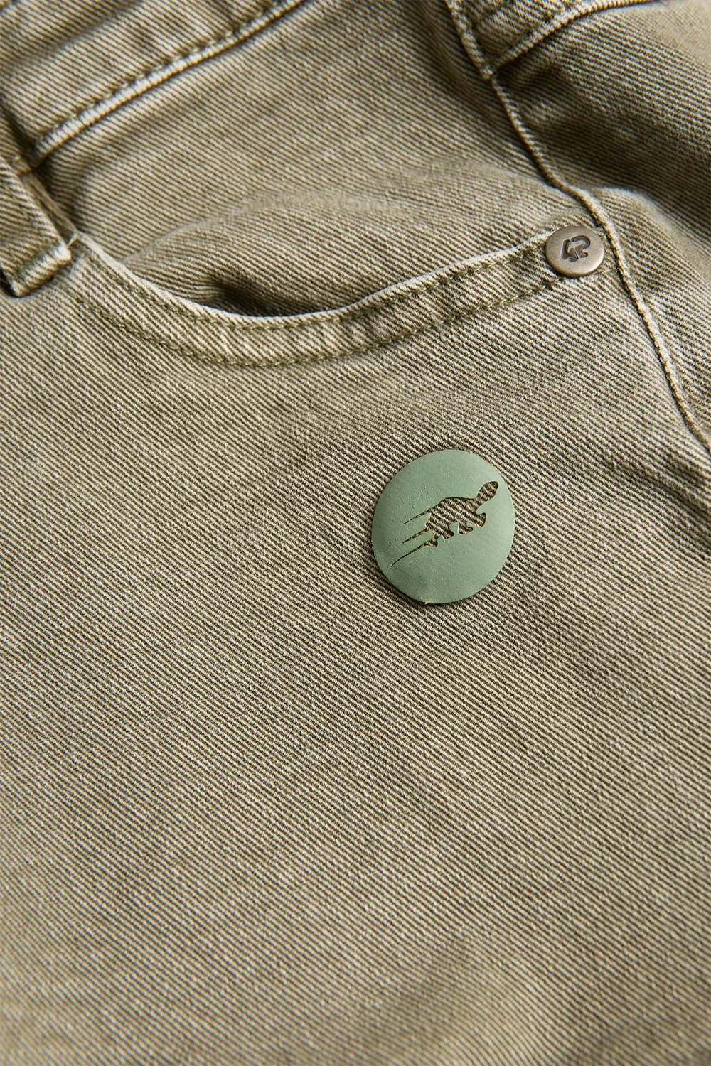 4President Graydi cargo broek groen katoen stretch