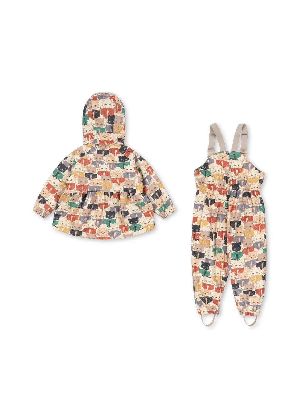 Konges Sløjd Rainy Palme regenset fleece cats dogs