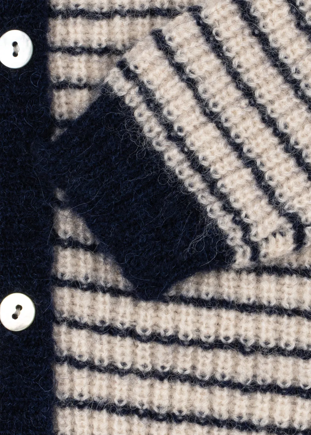 Konges Sløjd Barli Vest Navy Stripe alpacamix