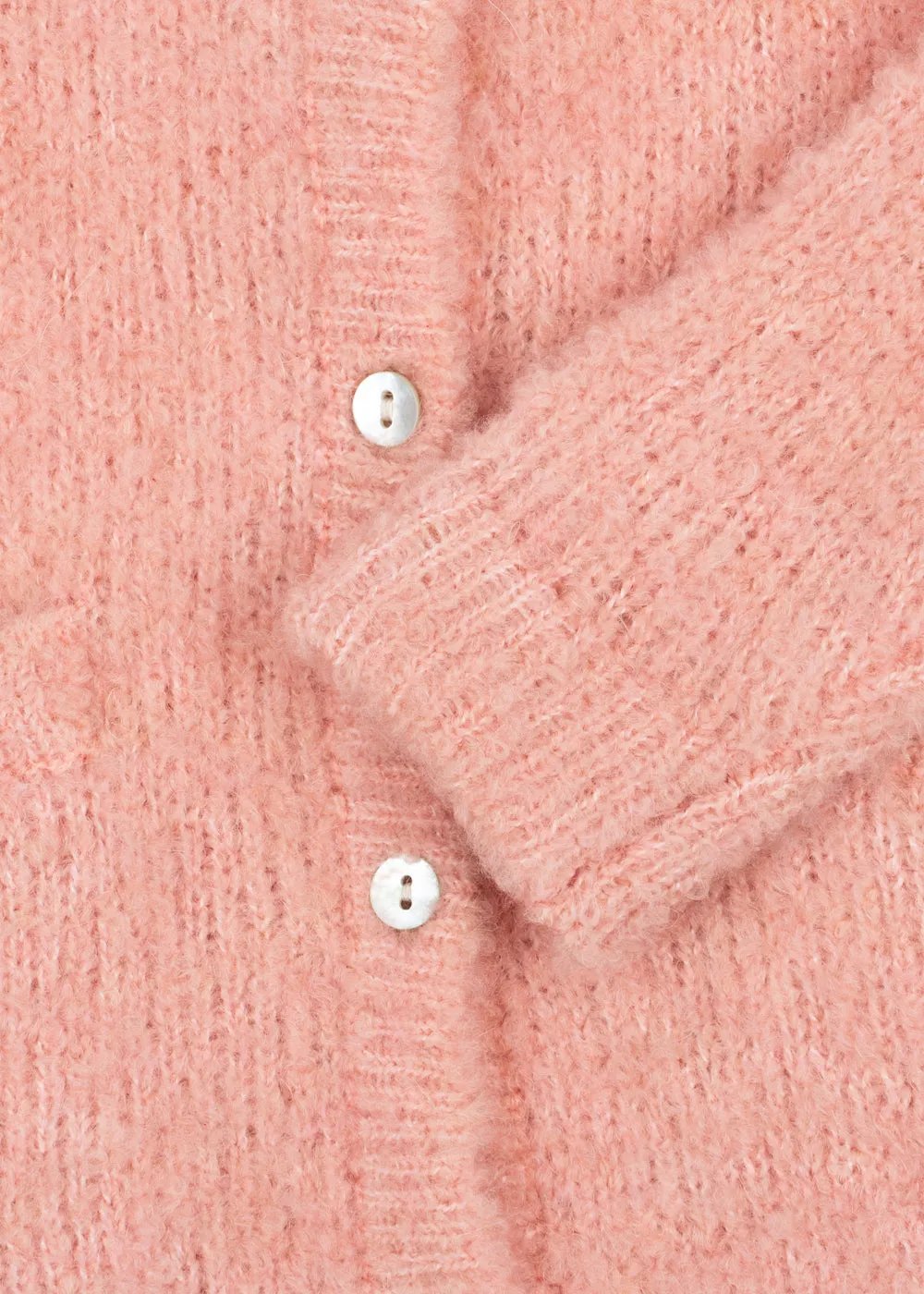Konges Sløjd Sus cardigan rose gebreid vest