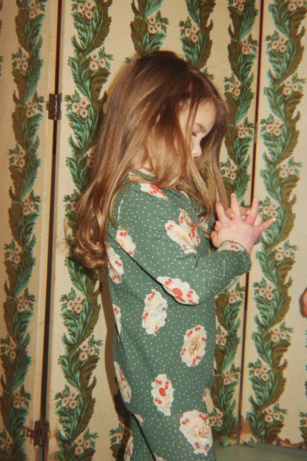 Konges Sløjd Basic Blouse-broekset Deer Diary Green biokatoen