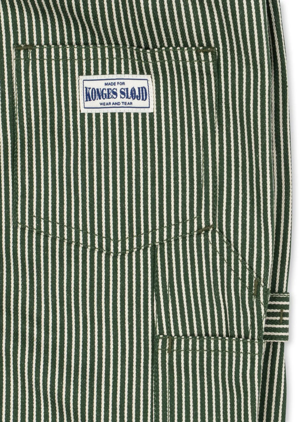Konges Sløjd Luc broek milk verte stripe biokatoen