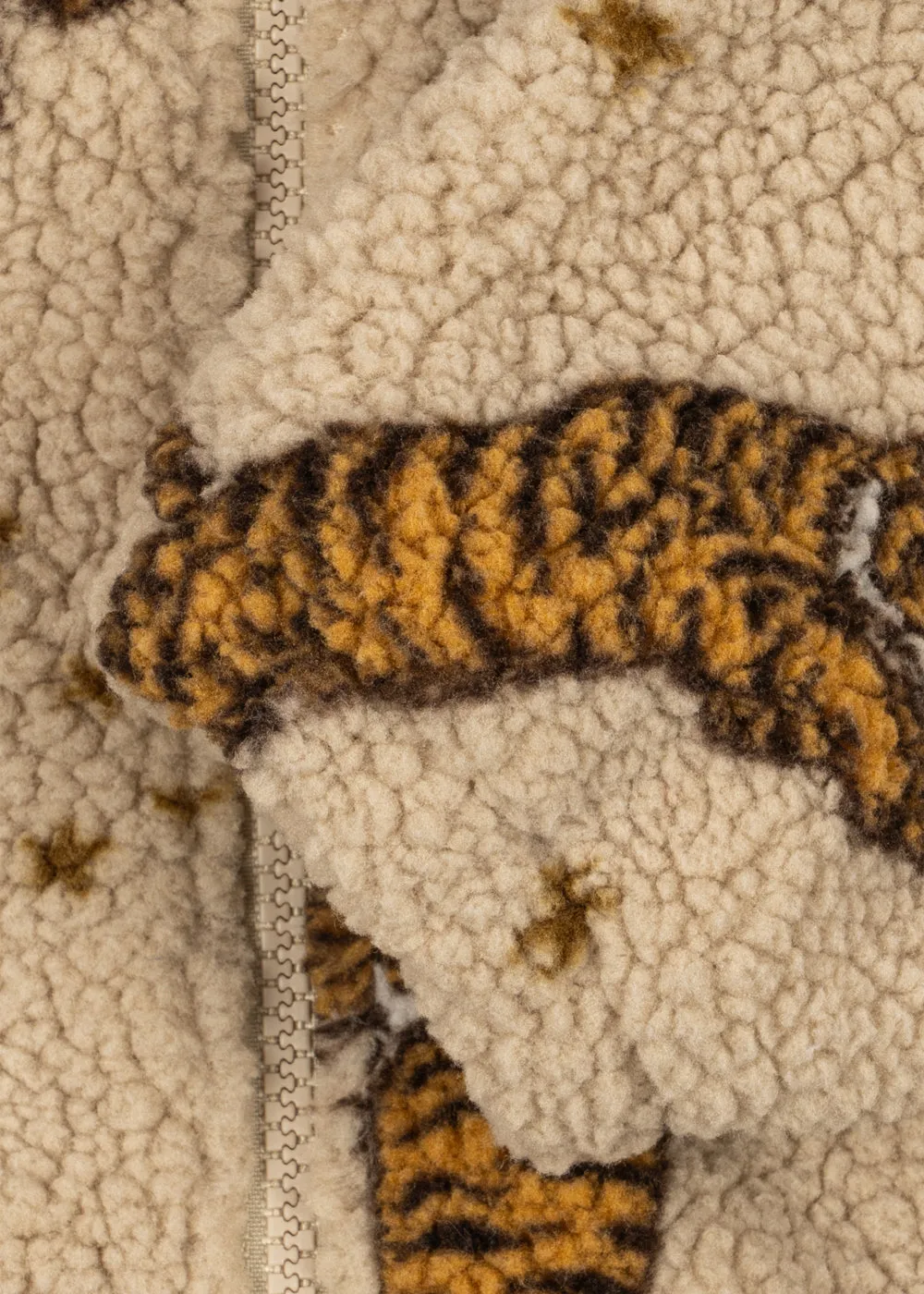 Konges Sløjd Jody teddy hoodie tiger met capuchon