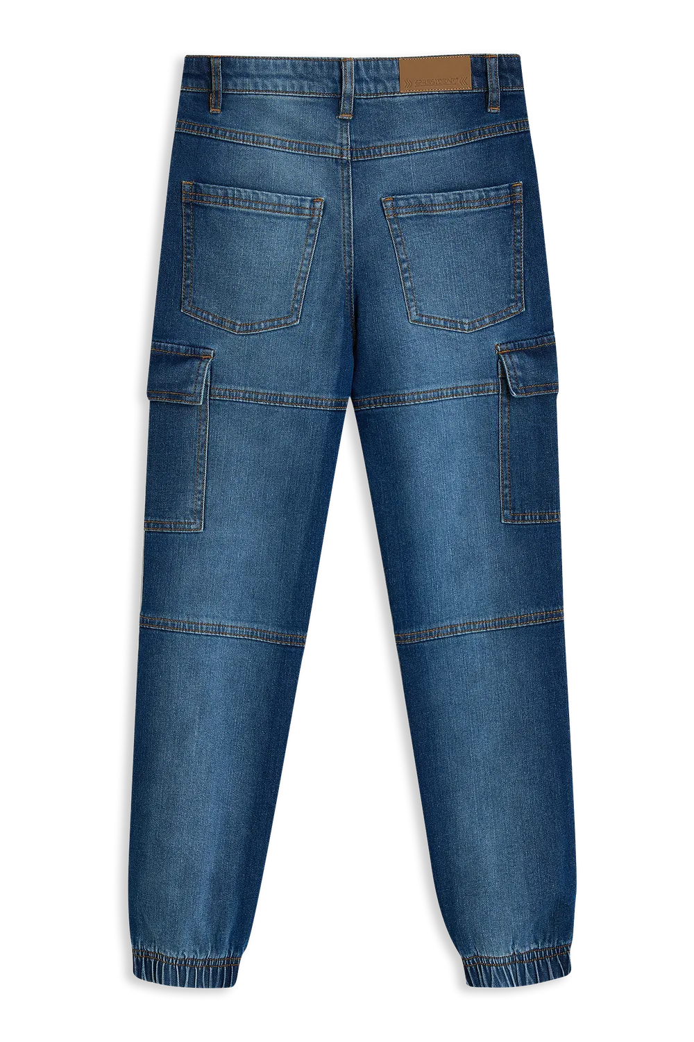 4PRESIDENT Geoff jeans blauw cargo zakken