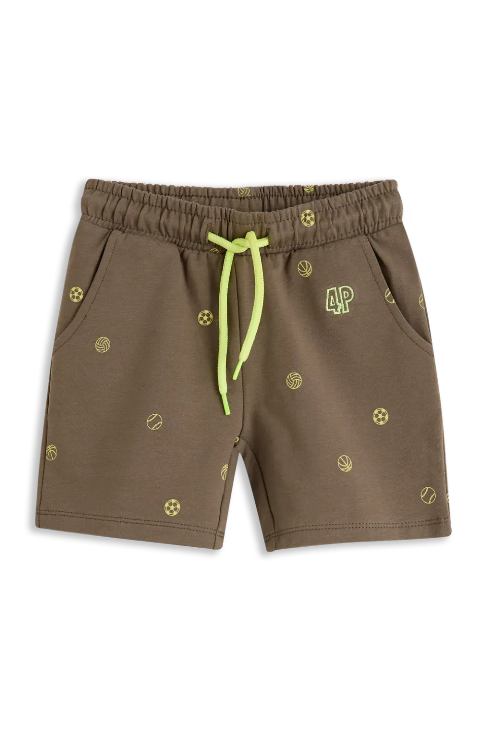 4PRESIDENT Danny Stone gray short jongens katoen