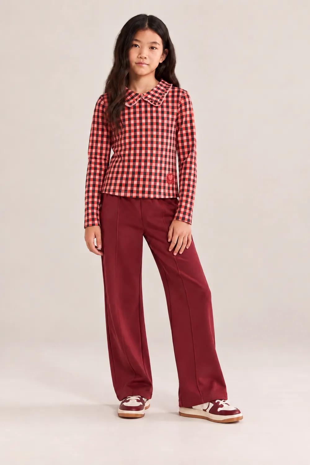 4PRESIDENT Irene sweater ruit meisjes katoen