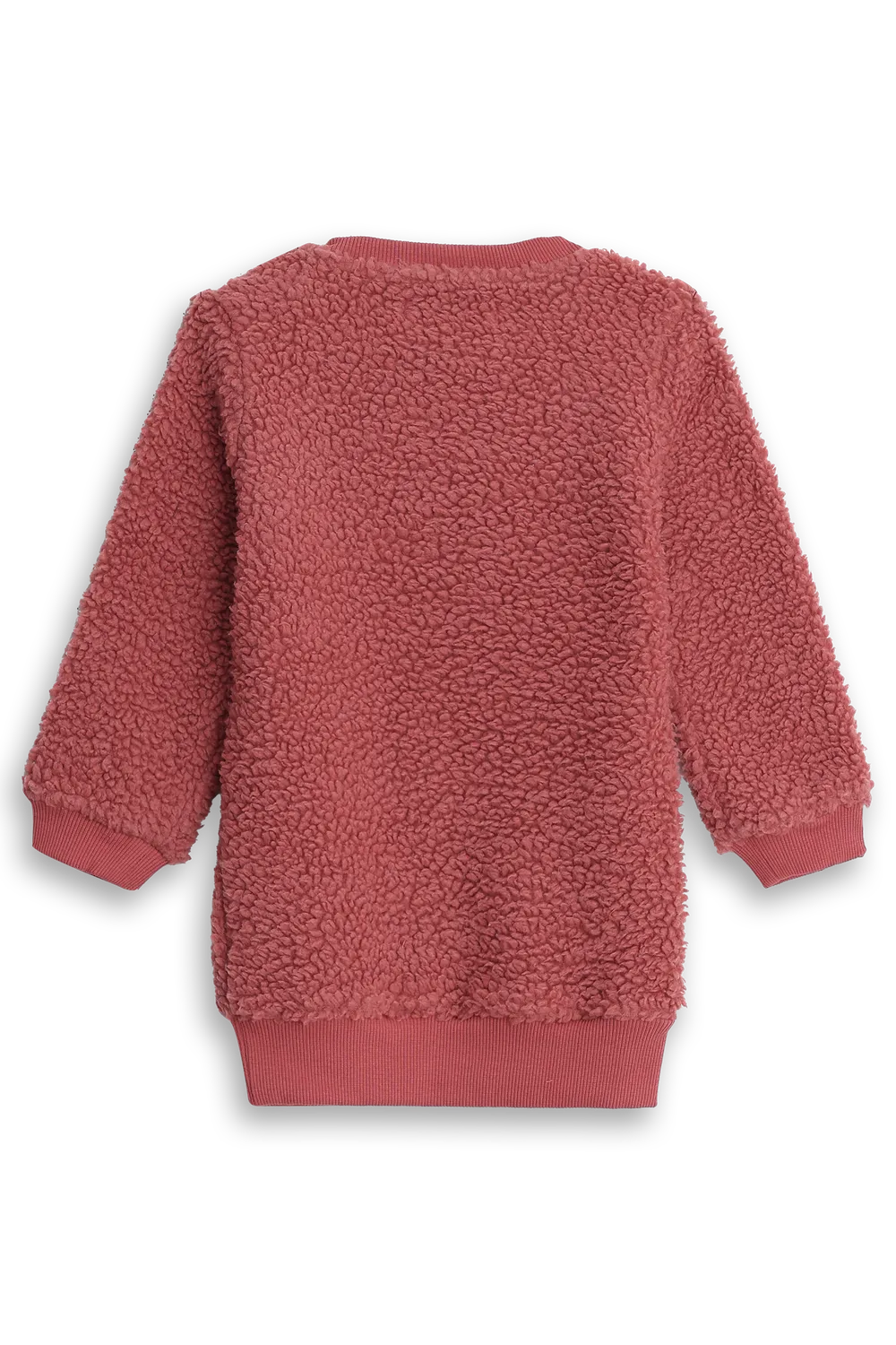 4PRESIDENT Floortje sweatjurk Dusty Cedar teddy