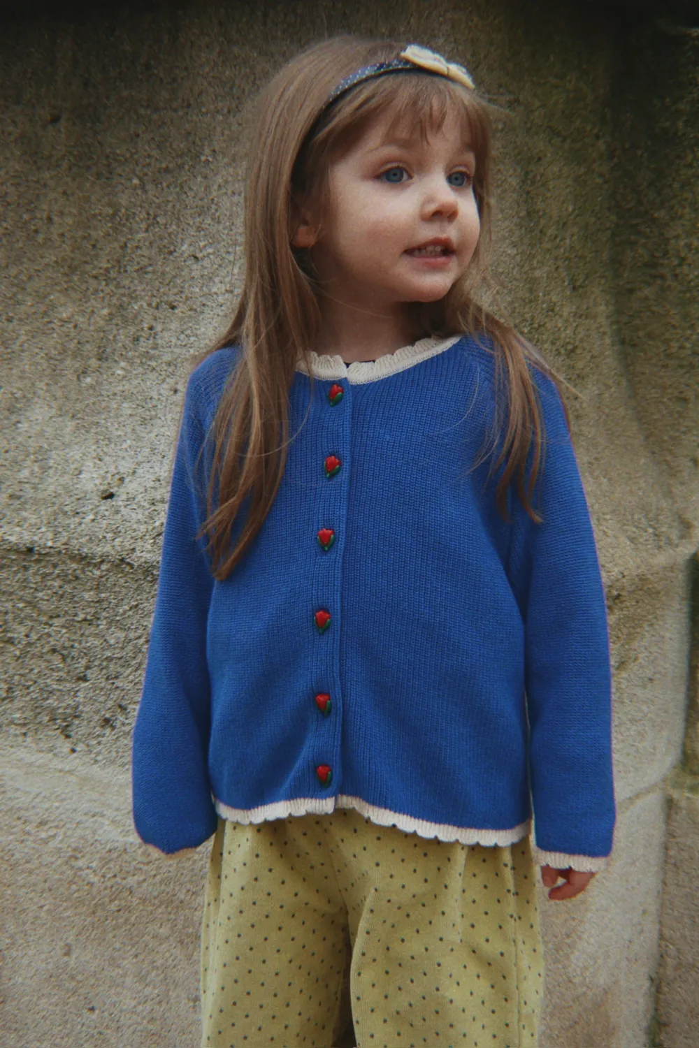 Konges Sløjd Lallo cardigan blauw katoen