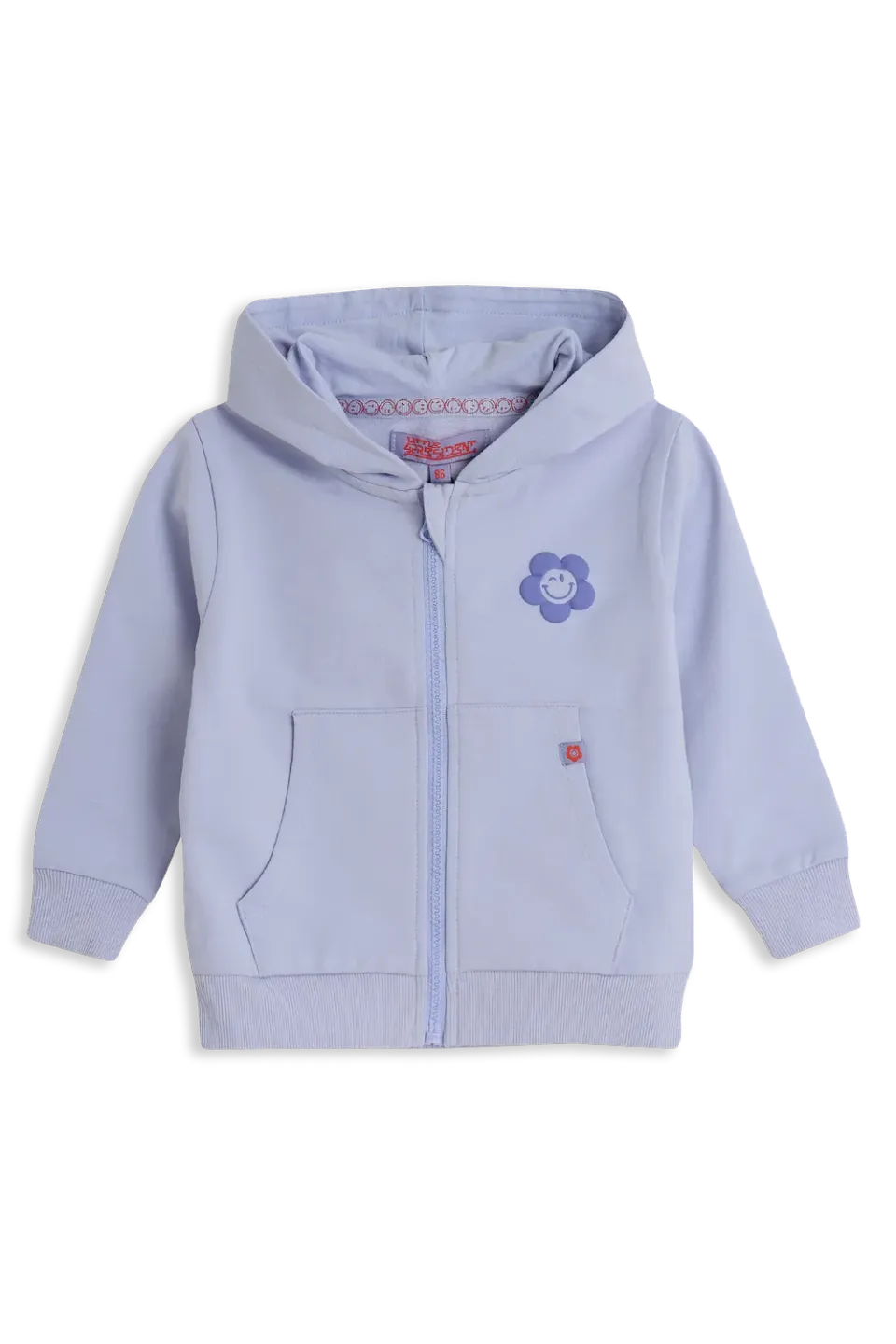 4President Niara Lilla meisjes hoodie vest katoen