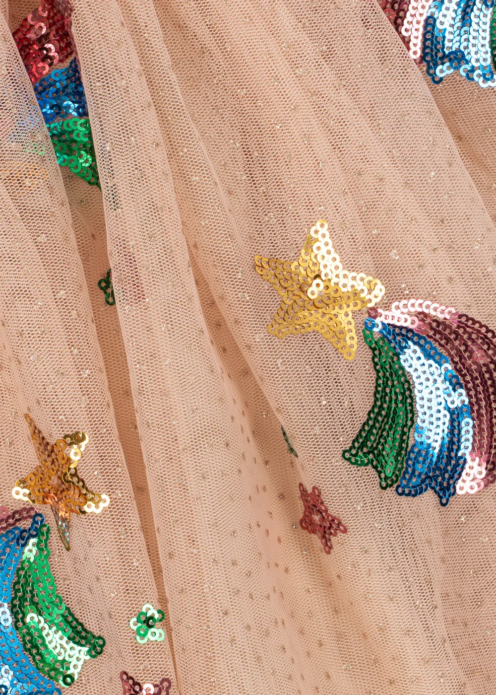 Konges Sløjd Yvonne Jurk Tule rainbow star glitters