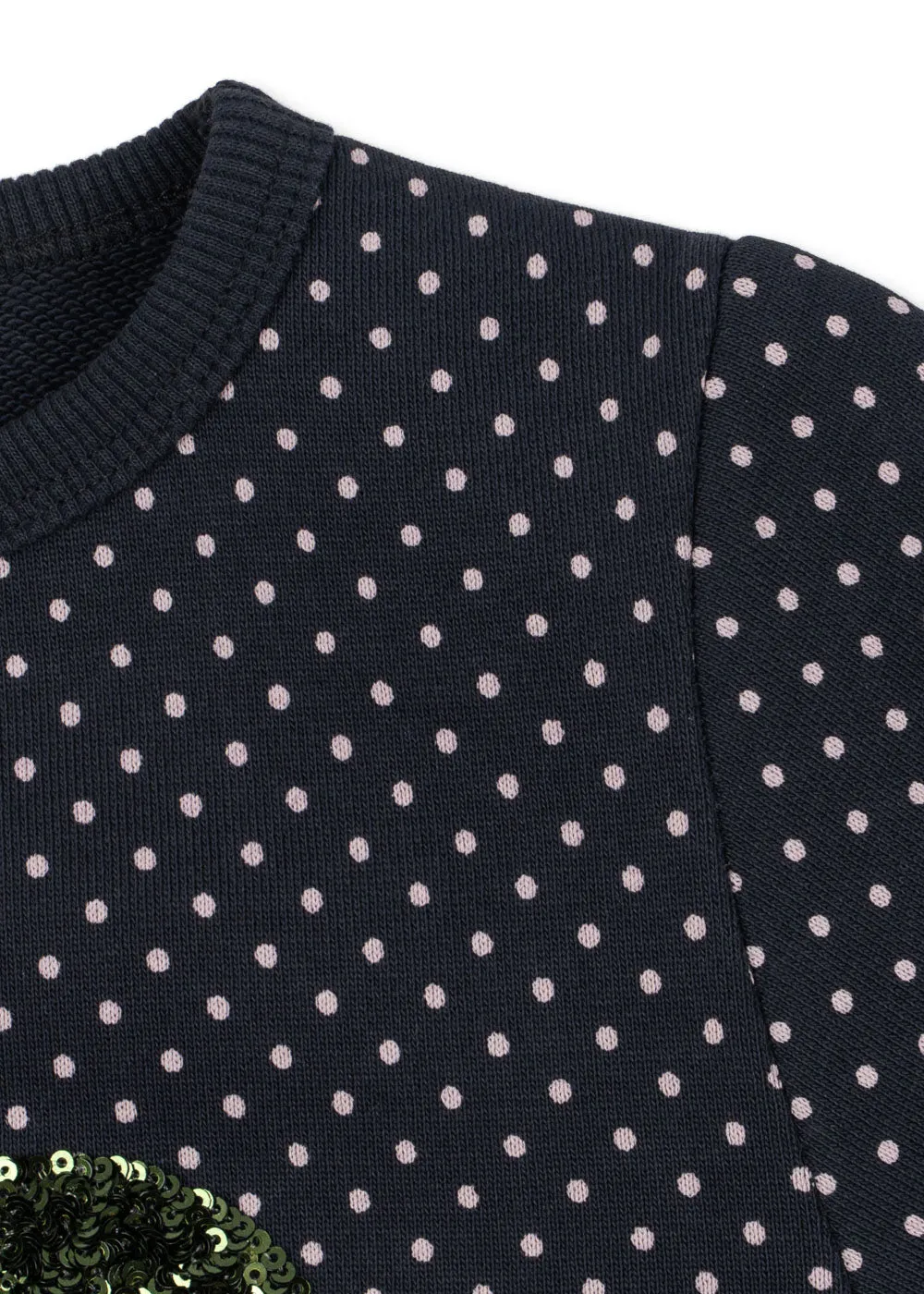Konges Sløjd Lou Stip Pailletten sweaterjurk dot tout petite