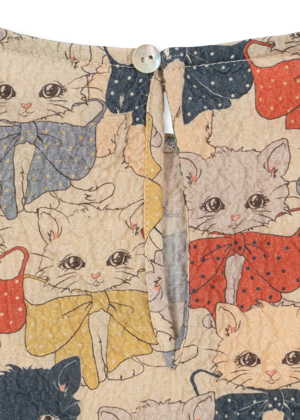 Konges Sløjd Elin blouse cats dogs biokatoen