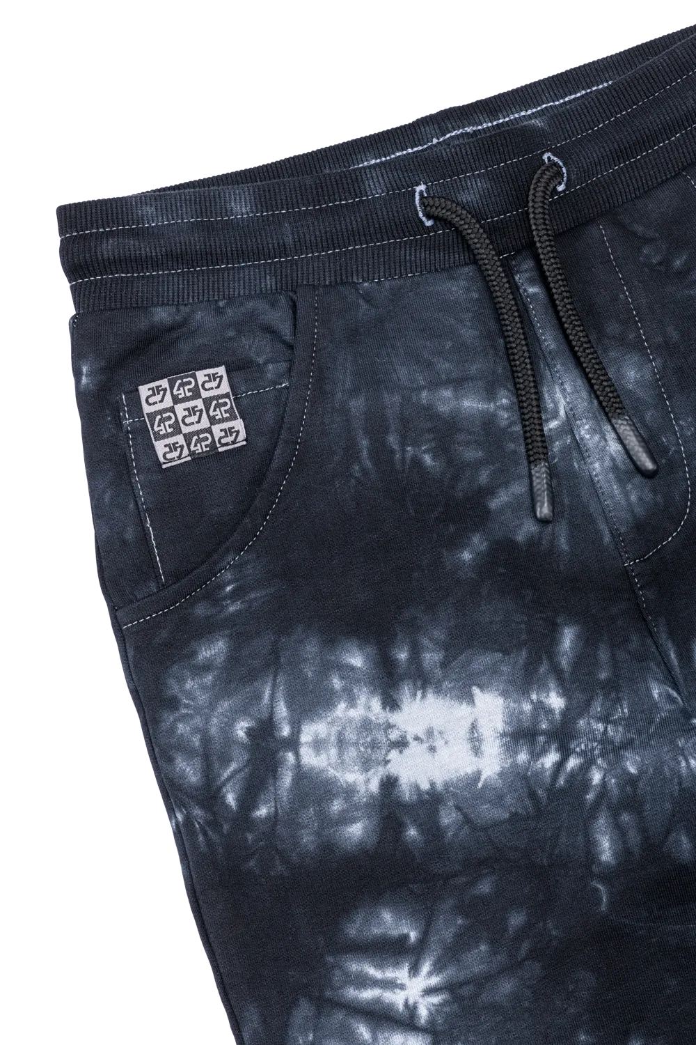 4President Amir Black jongensjogger tie-dye katoen