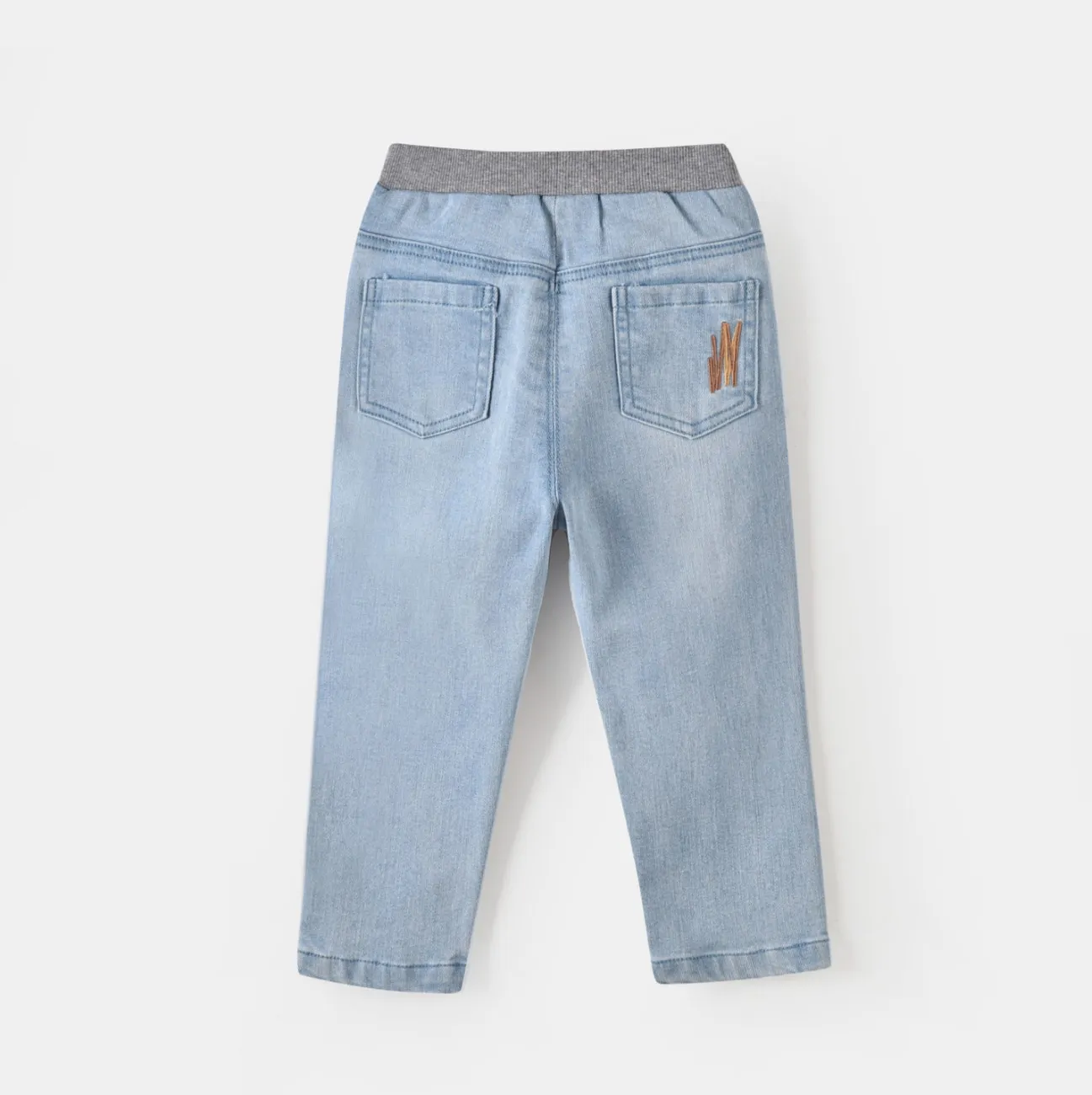 The Mompany Baylor jeans elastische band borduursel