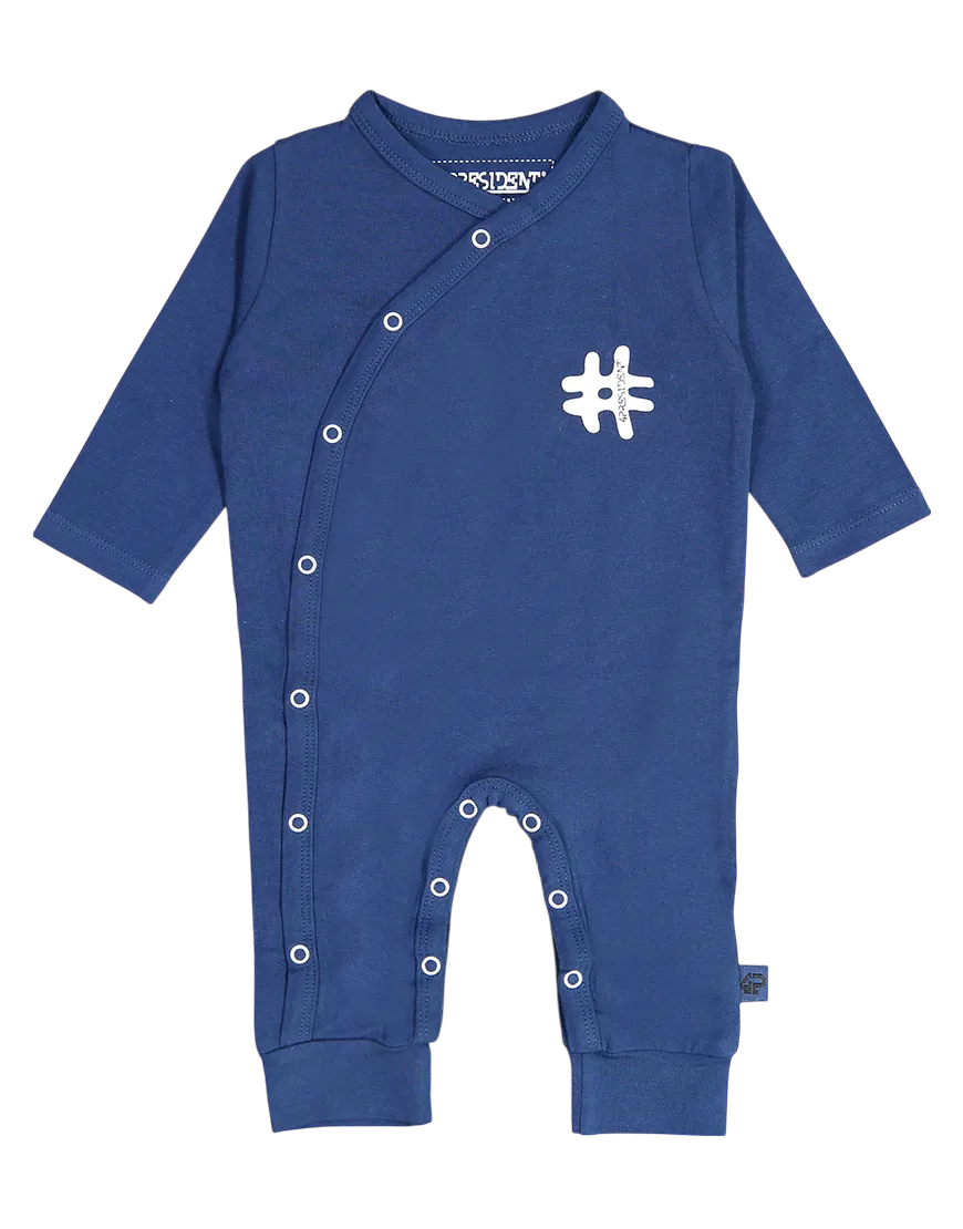 4President Billy Navy romper donkerblauw maat 50