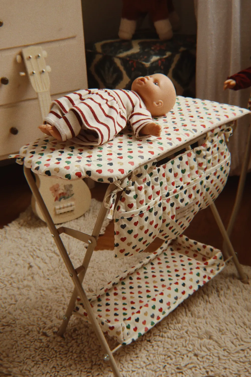 Konges Sløjd Bella babypop creamy stripe 31,5 cm speen