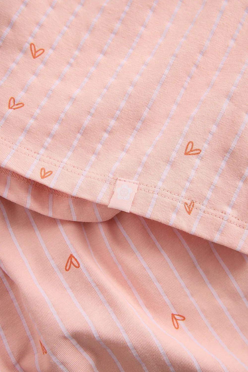 4PRESIDENT Bianca Powder Pink jurk meisjes gestreept
