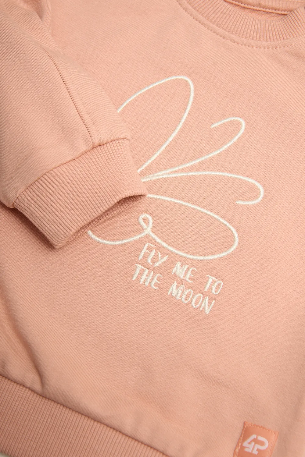 4President Zosja sweater roze vlinderprint meisjes