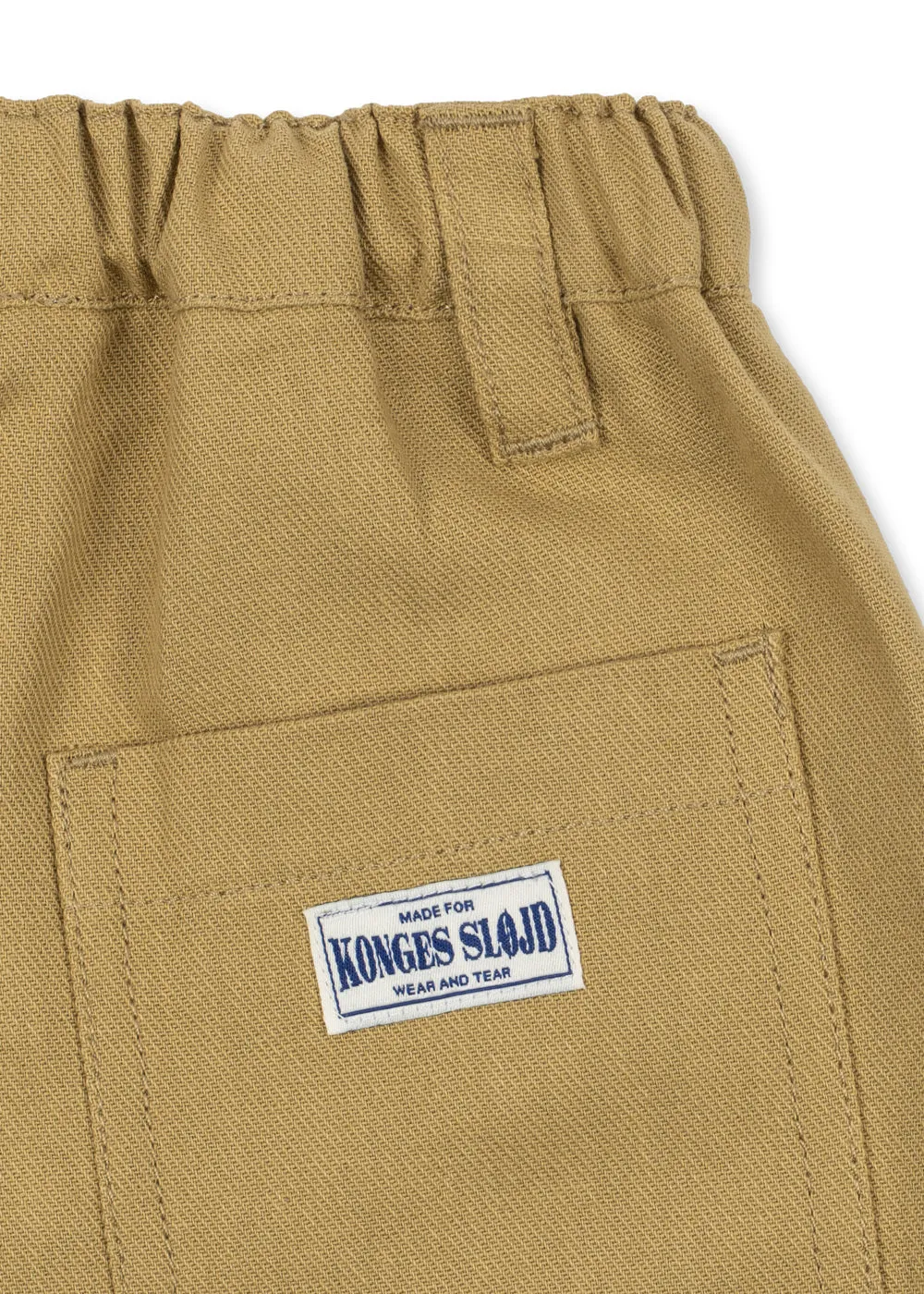 Konges Sløjd Frankie Broek khaki bio katoen keper