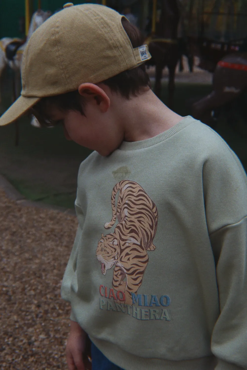 Konges Sløjd Lou sweater sage biologisch katoen