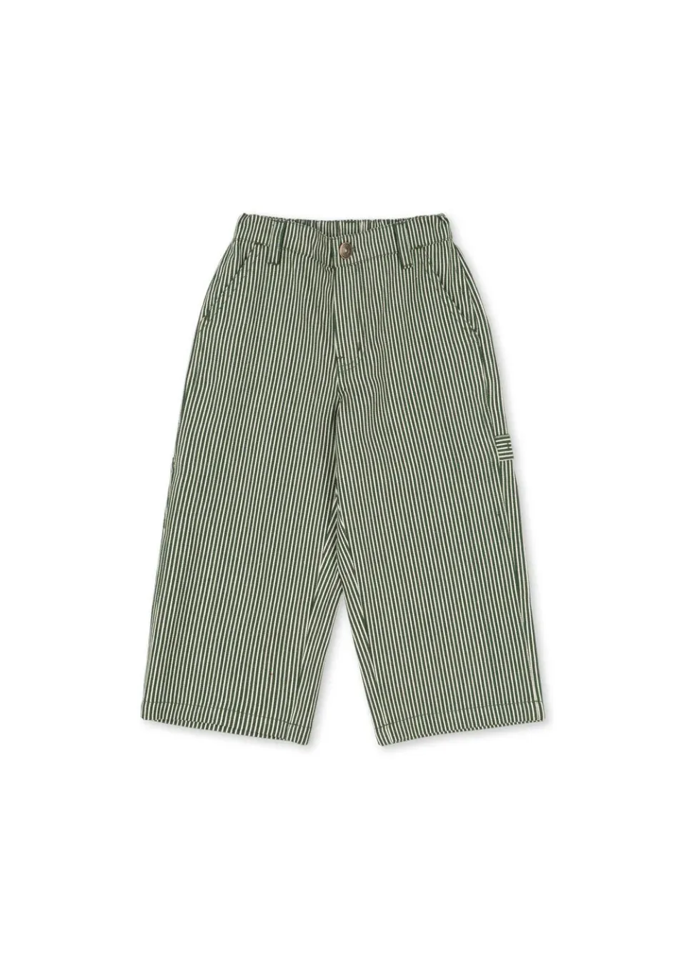 Konges Sløjd Luc broek milk verte stripe biokatoen