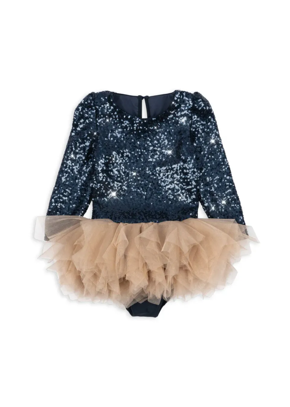 Konges Sløjd Ballerina Glitter donkerblauw tutujurk
