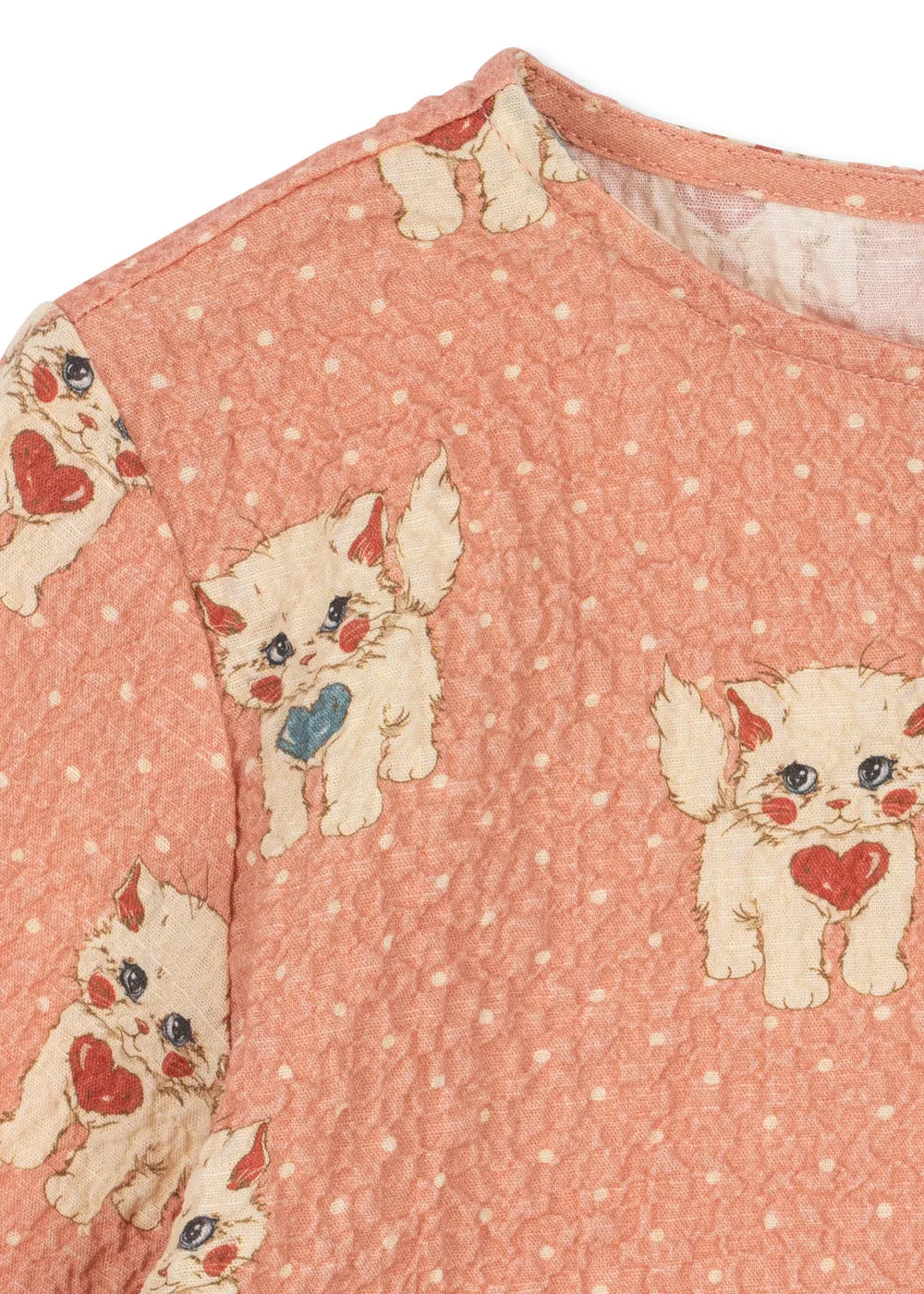 Konges Sløjd Elin blouse ciao miao rose biokatoen