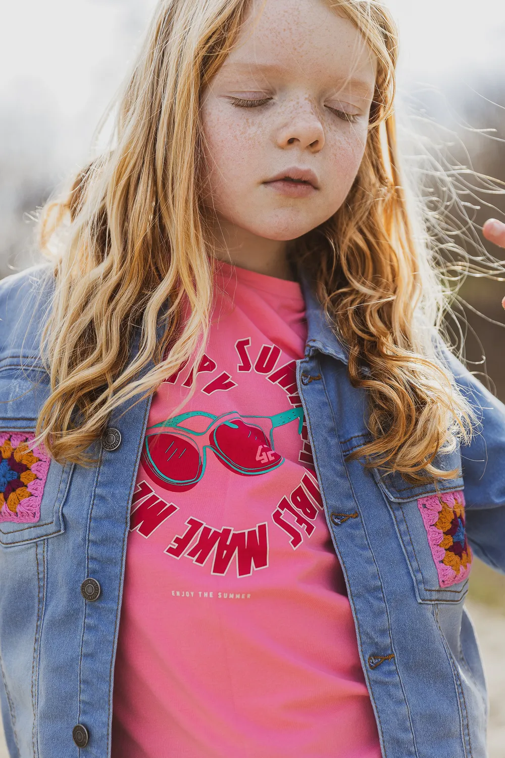 4President Renee Pink meisjes T-shirt summer vibes