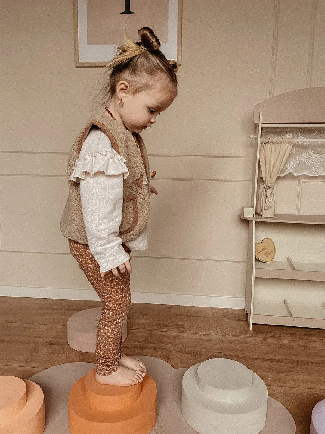 Soda Fashion Teddy gilet beige dames